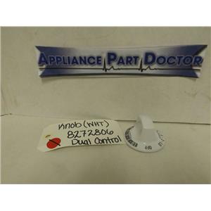 KENMORE FRIGIDAIRE STOVE 8272806 DUAL CONTROL KNOB (WHT) USED