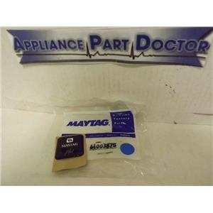 MAYTAG WHIRLPOOL REFRIGERATOR 61003875 NAMEPLATE (BLK) NEW