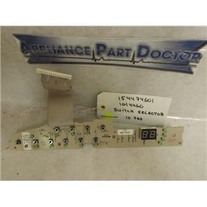 FRIGIDAIRE DISHWASHER 154474601 1014460 SWITCH SELECTOR, 10 PAD USED