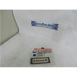 MAYTAG WHIRLPOOL REFRIGERATOR 59919-7 INSERT LOGO (WOOD) NEW