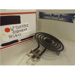 WHIRLPOOL KENMORE STOVE MS411 SURFACE ELEMENT 6” NEW