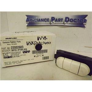 MAYTAG NEPTUNE WASHER 22002603 OPTIONS 4 POS. SWITCH (BSQ) NEW