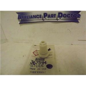 WHIRLPOOL KENMORE WASHER 367594 LEVELING LEG, FRONT NEW