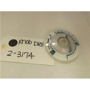 MAYTAG WHIRLPOOL WASHER 2-3174 KNOB DIAL NEW