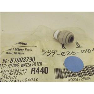MAYTAG WHIRLPOOL REFRIGERATOR 61003790 WATER FILTER FITTING NEW