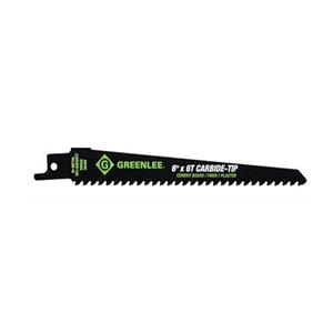 Greenlee 353-656 Bi-Metal Reciprocating Saw Blade for Wood w/ Nails 6" 5pc