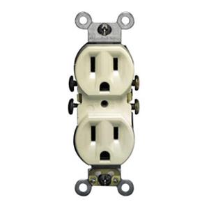 Leviton 5320-SI Residential Grade Duplex Outlet IVORY 15A 125V NEMA 5-15R 10pack