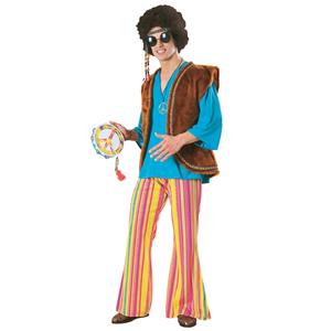 70's Hippie John Woodstock Adult Costume STD