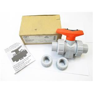 Georg Fischer 163 546 342 1/2" PVC-C Ball Valve Soc/Thd EPDM New +GF+