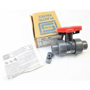 Spears 1822-007 3/4" PVC Ball Valve Socket True Union EPDM New