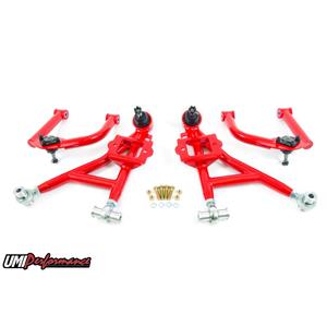 UMI Performance 93-02 Camaro Front A-Arm Kit, Adjustable Lower, Budget Drag