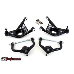 UMI Performance 70-81 Camaro Front A-arm Kit, Delrin Bushings, Tall Ball Joints