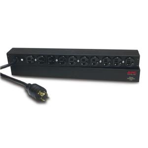 APC AP9564 Basic 1U PDU 120V 20A 1920VA 10x 5-20R Power Distribution Unit L5-20P