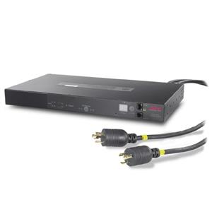 APC AP7752 Rack ATS 120V 15A 5-15P (10)5-15R Automatic Transfer Switch 1U