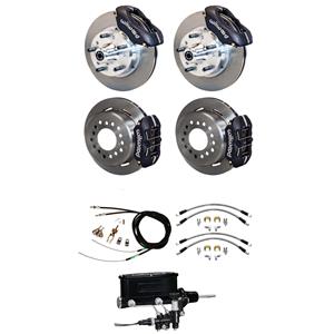 64-70 Cutlass GTO Wilwood Manual 4 Wheel Disc Brake Kit 11" Rotors Black