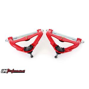 UMI Performance 3033-R GM G-Body UMI Performance Upper Front Control Arms No Ball Joints - Red