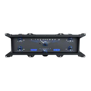 Dakota Digital 67-72 Ford Truck VHX Dash Gauge Carbon Fiber Blue VHX-67F-PU-CB