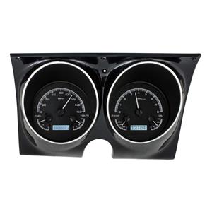 Dakota Digital 67-68 Chevy Camaro Analog Gauges Black White VHX-67C-CAM-K-W