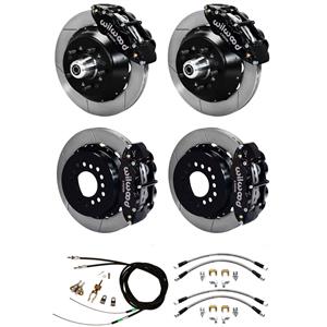 Wilwood 67-69 Camaro 4 Wheel Disc Big Brake Kit 13" Plain Rotor Black Caliper