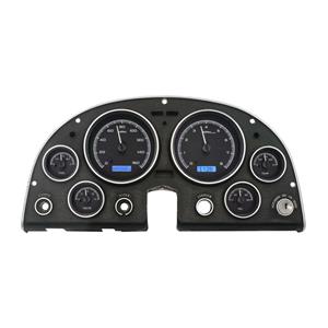 Dakota Digital 63-67 Chevy Corvette Analog Gauges Black White VHX-63C-VET-K-W