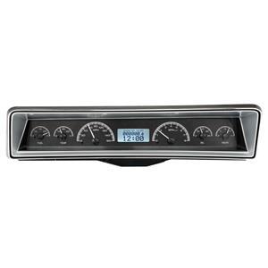 Dakota Digital 66-67 Chevy Nova Analog Gauges Black Alloy White VHX-66C-NOV-K-W
