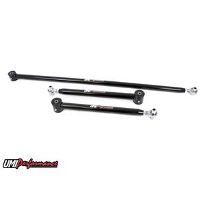 UMI Performance 201621-B GM F-Body UMI Single Adj Rear Lower Control Arms & Panhard Bar Kit - Black