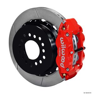 Wilwood Chevy 10/12 Bolt 2.81" Offset Rear Disc Brake Kit 12.88" Rotor Plain Red