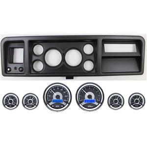 73-79 Ford Truck Black Dash Carrier w/ Dakota Digital 3-3/8" VHX-1060 Gauges