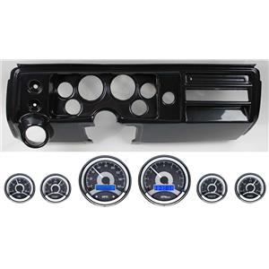 68 Chevelle Carbon Dash Carrier w/ Dakota Digital 3-3/8" VHX-1060 Gauges