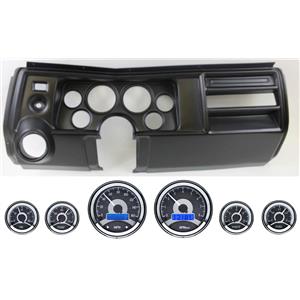 69 Chevelle Black Dash Carrier w/ Dakota Digital 3-3/8" VHX-1060 Gauges