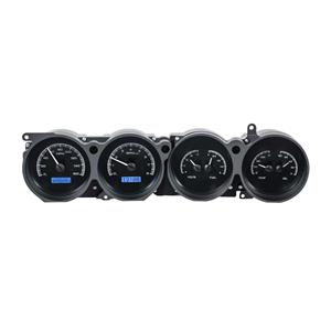 Dakota Digital 70-74 E Body Rallye Analog Gauges Black Blue VHX-70D-CLG-K-B