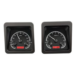 Dakota Digital 69 Chevy Camaro Instruments Analog Dash Gauges Black Alloy Red VHX-69C-CAM-K-R