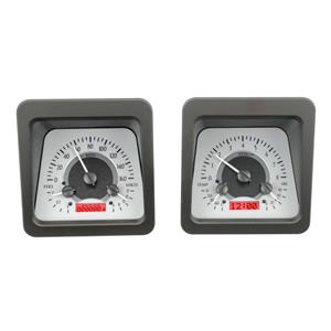 1969 Chevy Camaro VHX System Satin Alloy Style Face - Red Display