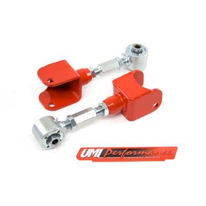 UMI Performance 1019-R Mustang UMI Performance Upper Rear Control Arms w/ Roto Joints - Red