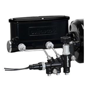 Wilwood 7/8" Tandem Aluminum Master Cylinder Black w/ Proportioning Valve