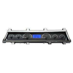 Dakota Digital Dash Analog Gauges 66 67 Chevy Chevelle EL Camino Black Alloy Blue VHX-66C-CVL-K-B