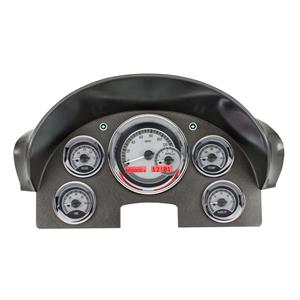 Dakota Digital 1956 Ford Car Analog Gauges Silver Alloy Red VHX-56F-S-R