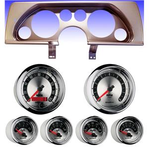 90-92 Camaro Silver Dash Carrier w/Auto Meter American Muscle Gauges
