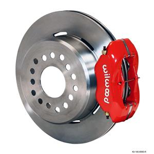 Wilwood Rear Disc Brake Kit Big Ford New Style 9" 2.5" Offset Plain RD Stagg Red