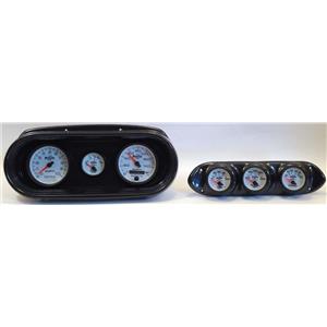 62-64 Nova Carbon Dash Carrier w/Auto Meter Phantom II Gauges