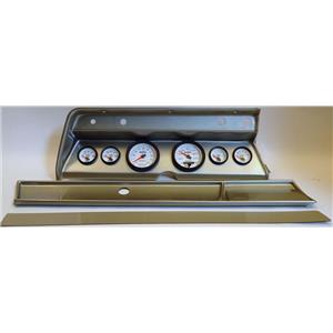 66 Chevelle Silver Dash Carrier w/ Auto Meter Phantom II Gauges