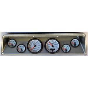66 67 Nova Silver Dash Carrier w/ Auto Meter Phantom II Gauges