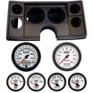 78-81 Chevy G Body Black Dash Carrier w/ Auto Meter Phantom II Gauges