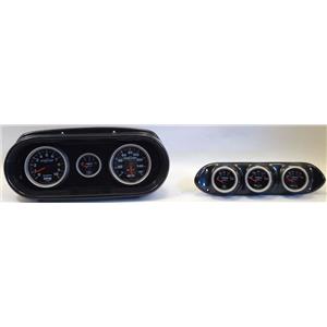 65 Nova Carbon Dash Carrier w/Auto Meter Sport Comp II Gauges