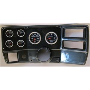84-87 Chevy Truck Carbon Dash Carrier w/Auto Meter Sport Comp II Gauges
