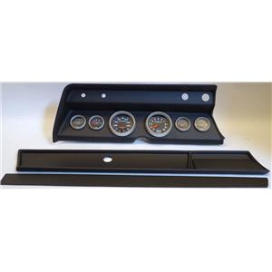 66 Chevelle Black Dash Carrier w/Auto Meter Sport Comp II Gauges