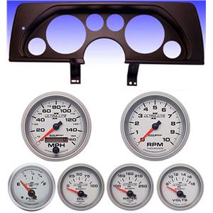 90-92 Camaro Black Dash Carrier w/Auto Meter Ultra Lite II Gauges