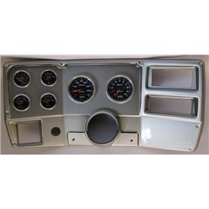 84-87 Chevy Truck Silver Dash Carrier w/Auto Meter Cobalt Gauges