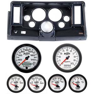 69-76 Nova Carbon Dash Carrier w/Auto Meter Phantom II 5" Gauges