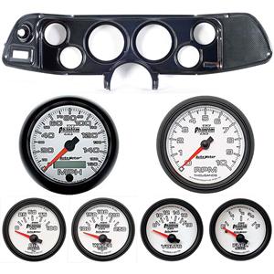 70-78 Camaro Carbon Dash Carrier w/Auto Meter Phantom II Gauges